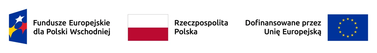 Logos: European Funds for Eastern Poland, Republic of Poland, European Union
