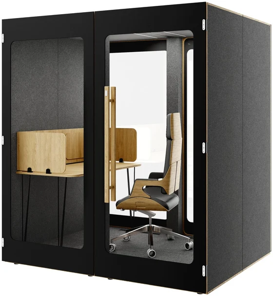 Mini Office Verre noir