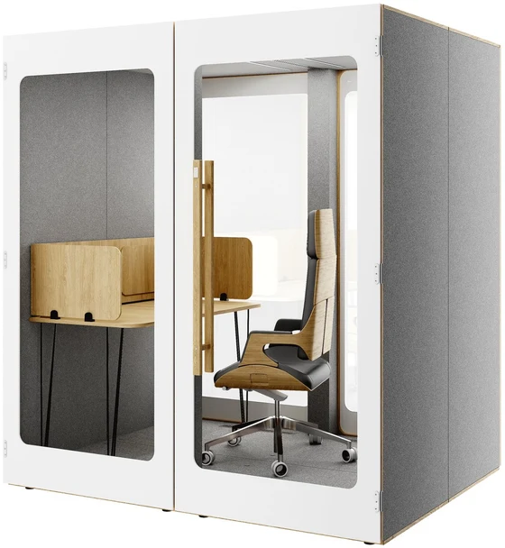Mini Office Verre blanc