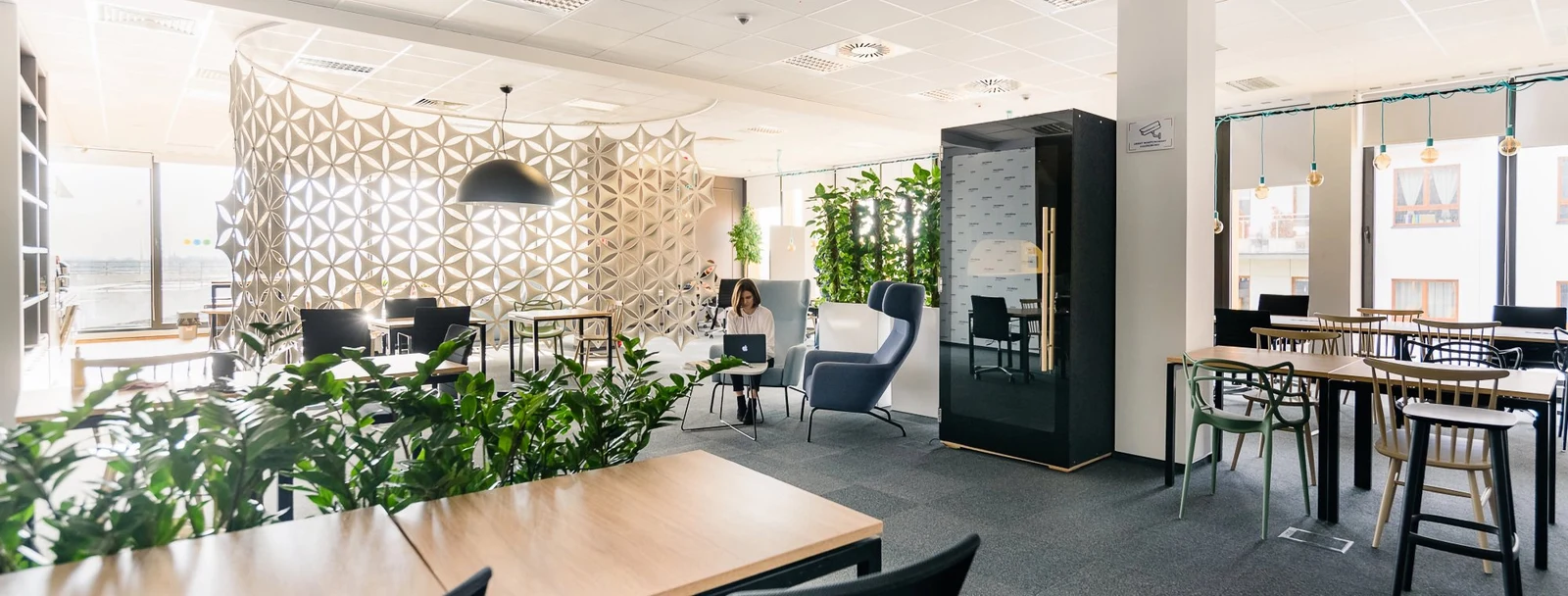 HIDE booth in office environment
